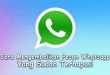 Cara Mengembalikan Pesan Whatsapp